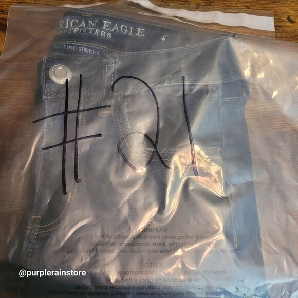 American Eagle Jeans 2 S Jegging Next Level Stretch X Low Rise Dark Wash Denim - Picture 12 of 12